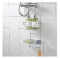 Shower hanger, two tiers, zinc plated24x53 cm.