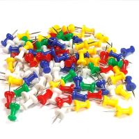 100/200/300 Pcs Assorted Making Thumb Tacks Multicolor Plastic Tacks Push Pins Cork Board Office School Stationery Supplies Clips Pins Tacks