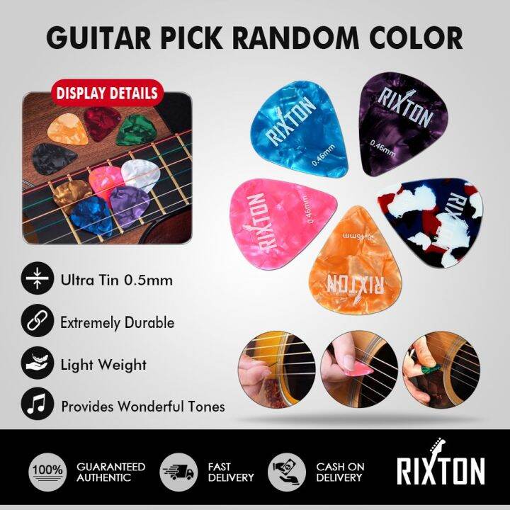 Guitar Picks Plectrum Mediator Celluloid Electric Smooth Guitar Picks ...