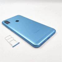 【☊HOT☊】 diyi45718 ประตูเหล็กช่องใส่ซิมสำหรับ Xiaomi Mi A2 Lite / Redmi 6เคสฝาหลังโทรศัพท์ด้านหลังกระจกกล้องถ่ายรูปเลนส์