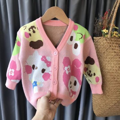 New Spring Autumn Children Cartoon Cardigan Sweater Boys Clothes Kids Cute Childrens Coats Outerwear Jackets Clothing Fashion