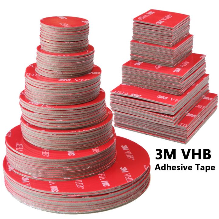 3M VHB Double Sided Adhesive Tape Strong Pad Mounting Square/Round Car ...