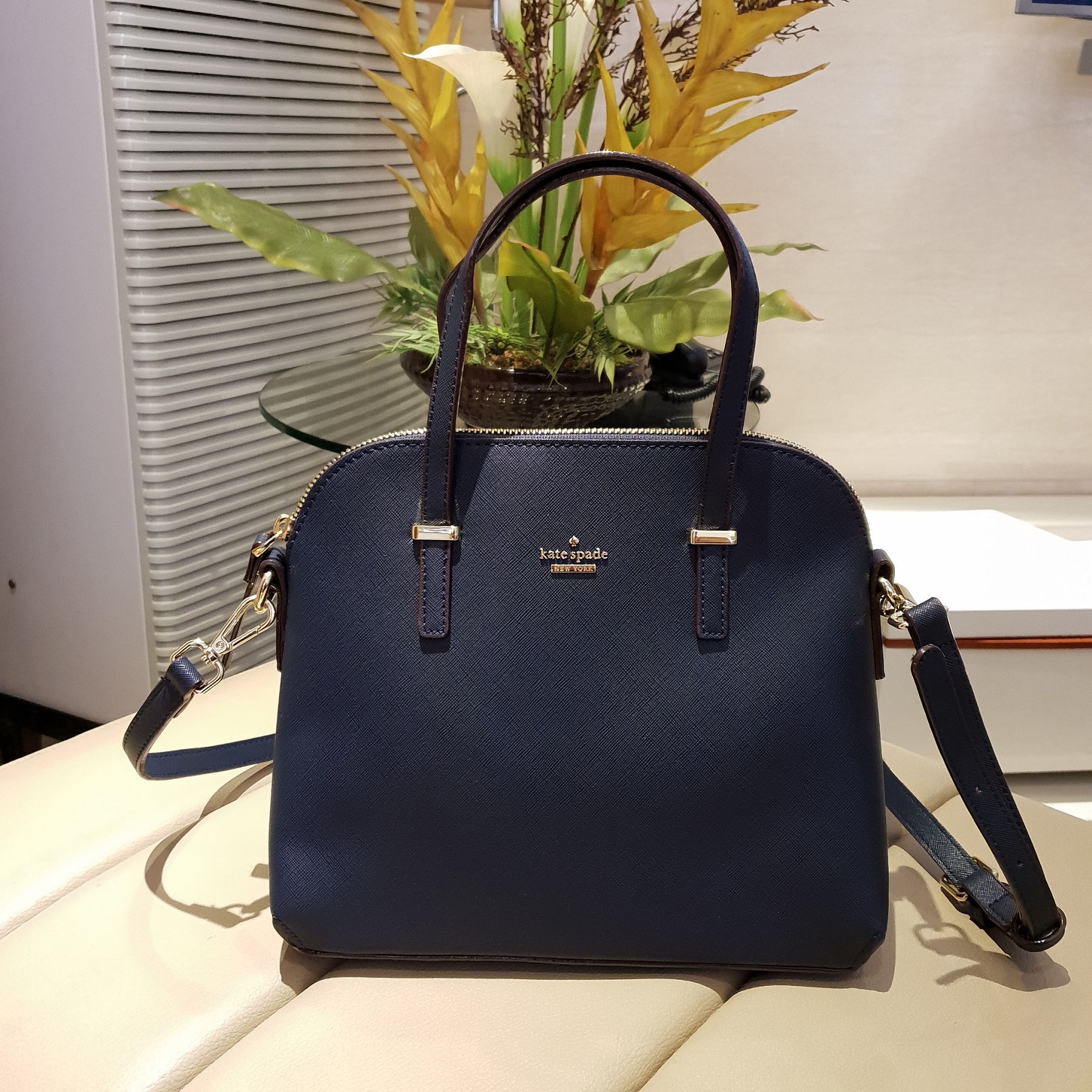 Women's Bags & Handbags Kate Spade Kate Spade Mini Maise Dome Black  Saffiano Leather 2 Handle Satchel Crossbody 