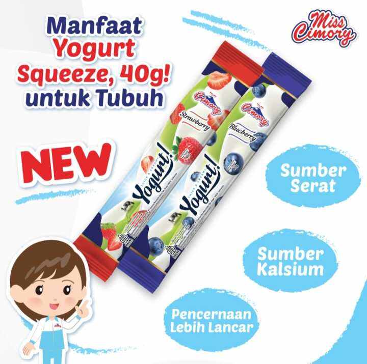 Cimory Yogurt Kemasan Stick 40 gram - Rasa Strawberry | Lazada Indonesia