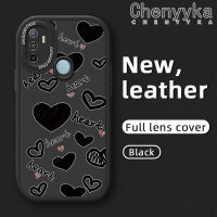 เคส Chenyyka สำหรับ OPPO A53 4G A53s 4G 2020 A33 A32 4G A11s ลายการ์ตูนรักหัวใจดีไซน์ใหม่กันกระแทกเคสใส่โทรศัพท์หนังกล้องฝาปิดเลนส์เต็มรูปแบบเคสป้องกันฝาปิดซิลิโคนนุ่มหลัง