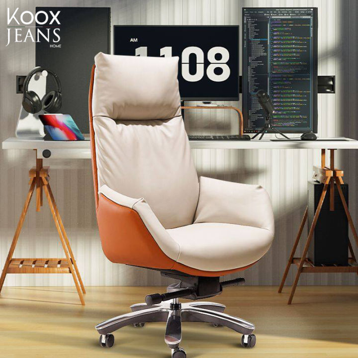 kooxjeans-boss-chair-executive-chair-leather-chair-ergonomic-chair-computer-chair-เก้าอี้บอสเก้าอี้หนังสำนักงานเหมาะกับการทำงานเก้าอี้คอมพิวเตอร์-a2052