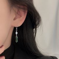 [COD] earrings female niche design bamboo high-end jade pearl earhook 2023 new national