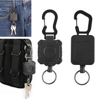 ✉♤☋ Wire Rope Outdoor Key Ring Portable Anti-theft Retractable Key Chain Camping Telescopic Keychain Key Rope Buckle for Outdoor