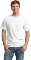 Hanes 5.2 oz. ComfortSoft Cotton T-Shirt (5280) Pack of 5- WHITE,L