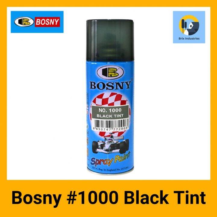 【Hot】Bosny Black Tint Spray Paint No. 1000 Quick Drying Lacquer Spray