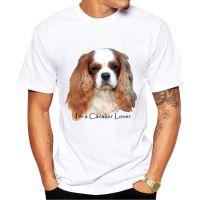 Mens Large T-shirt Im A Cavalier Lover King Charles Cavalier Dog Print Tshirt Men White Cool Boy Tee Shirts 4XL/5XL/6XL