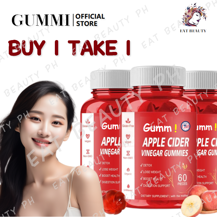 Buy 2 Get 3 Official Gummi Apple Cider Vinegar Gummies Glutathione Gummies Slimming Vitamin