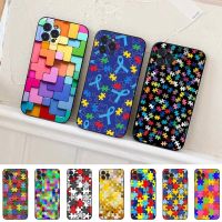 Puzzle Phone Case For iPhone 8 7 6 6S Plus X SE 2020 XR XS 14 11 12 13 Mini Pro Max Mobile Case