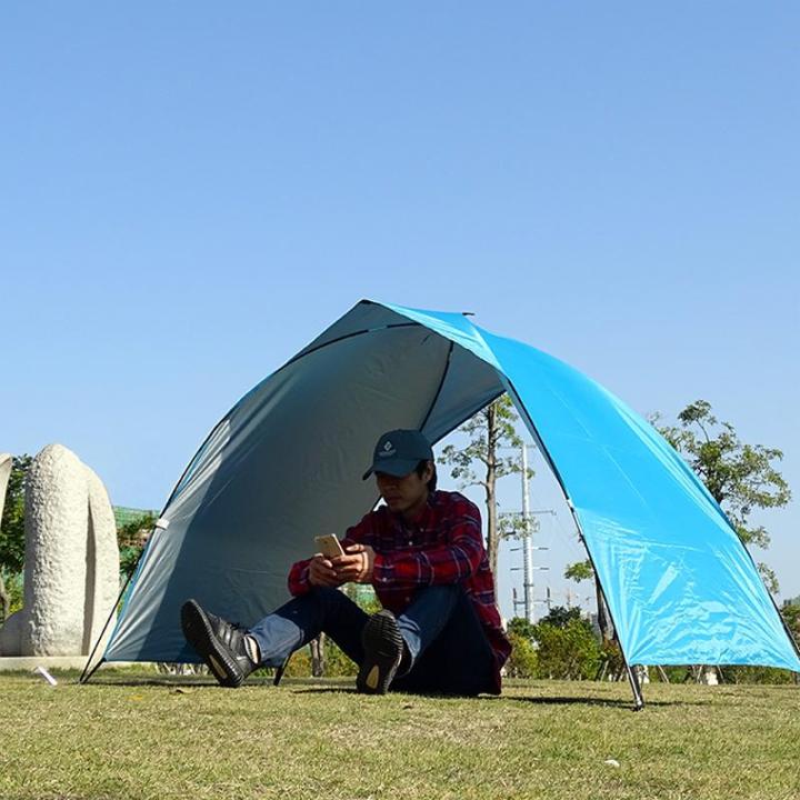 top-lander-ที่กำบังดวงอาทิตย์แบบพกพาน้ำหนักเบาเต็นท์ชายหาดฤดูร้อนกลางแจ้งสวนกันสาดม่านบังแดดร่มบังแดดติดตั้งง่ายตั้งแคมป์ตกปลาเดินป่