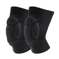 Black L 2Pcs/Set Sports Kneepad Men Elastic Knee Pads Support Fitness Gear Basketball Brace Protector Male Non-Slip Knee Pads Women