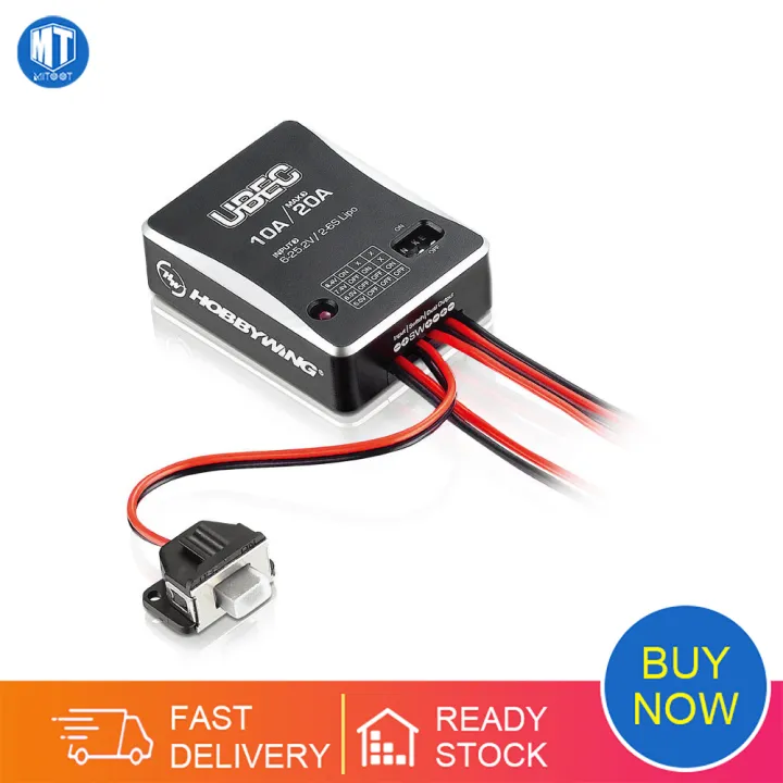 Hobbywing New Waterproof UBEC 10A Voltage Regulator Module 2-6S 6 / 7.4 ...