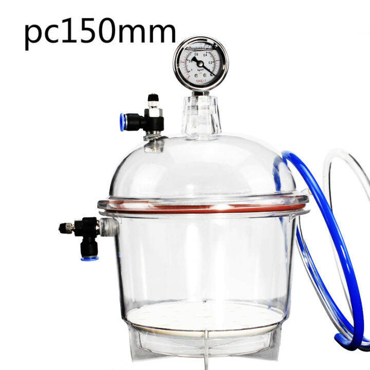 150/250MM Polycarbonate Plastic Vacuum Dryer Laboratory Dessicator