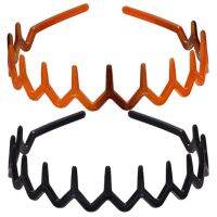 Women Girls Plastic Wavy Toothed Headband Anti-Slip Zig Zag Comb Sharks Tooth Hair Hoop Ladies DIY Styling Crown Headwear