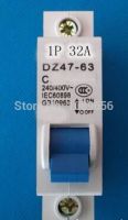 Dz47 C45เบรกเกอร์ Mcb ขนาดเล็ก1P 32a 230V 50Hz