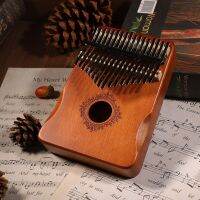 17คีย์เปียโน Kalimba Thumb,ตัวโอคาริน่าไม้ Mbira พร้อมหนังสือเรียนของขวัญสำหรับเด็กเปียโน Kalimba