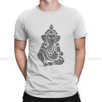 Ganesha Ganapati God Of Wisdom India Tshirt For Men Ink Rain Soft Leisure Sweatshirts T Shirt High Quality Trendy Fluffy