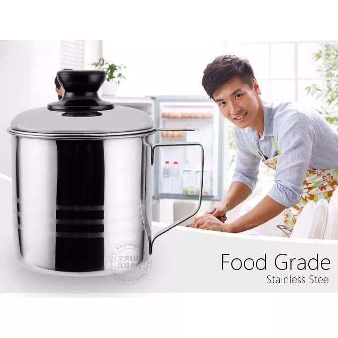 Stainless Steel Cooking Oil Storage Can Strainer (sold per piece