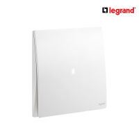 Legrand สวิตช์กลางทาง 1 ช่อง สีขาว มีไฟ LED 1G 16AX Interm Illuminated Switch รุ่นมาเรียเซนต์ | Mallia Senses | Matt White | 281009MW | BTiSmart