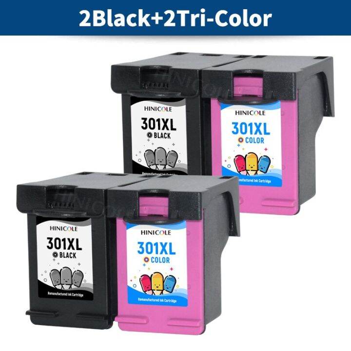 hinicole-2pack-301xl-ink-cartridge-replacement-for-hp-301-xl-for-hp-deskjet-3051a-3052a-3054a-3055a-3056a-3057a-3059a-3510-3511