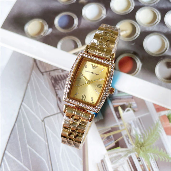 trendy-armani-ladies-watch-square-dial-three-hand-ladies-quartz-watch-diamond-ladies-wrist-watch-gold