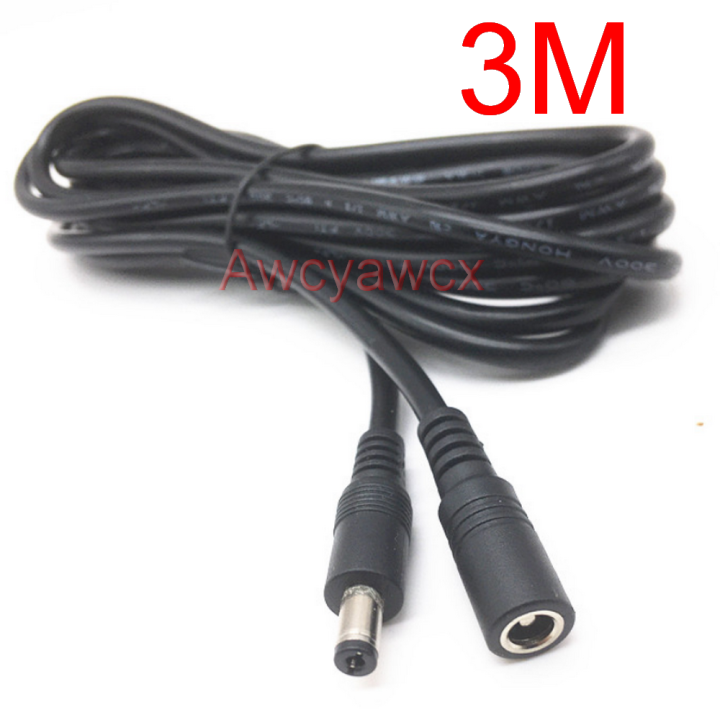 5.5mm x 2.1mm Power Extension Cable 3M 300cm 9FT CCTV LED LCD DC Jack