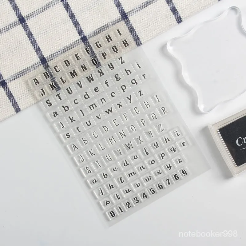 Small Letter Transparent Clear Silicone Stamps For DIY