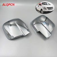 1 Pair Side Mirror Chrome Cover Trim for 2007-2018 Hyundai Grand Starex H1 Model