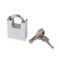 ✨คุ้มสุดๆ✨ กุญแจลูกปืน SQUARE BEAM LOCK 40 MM สีสเตนเลส กุญแจคล้อง PADLOCK SQUARE BEAM LOCK 40MM STAINLESS STEEL