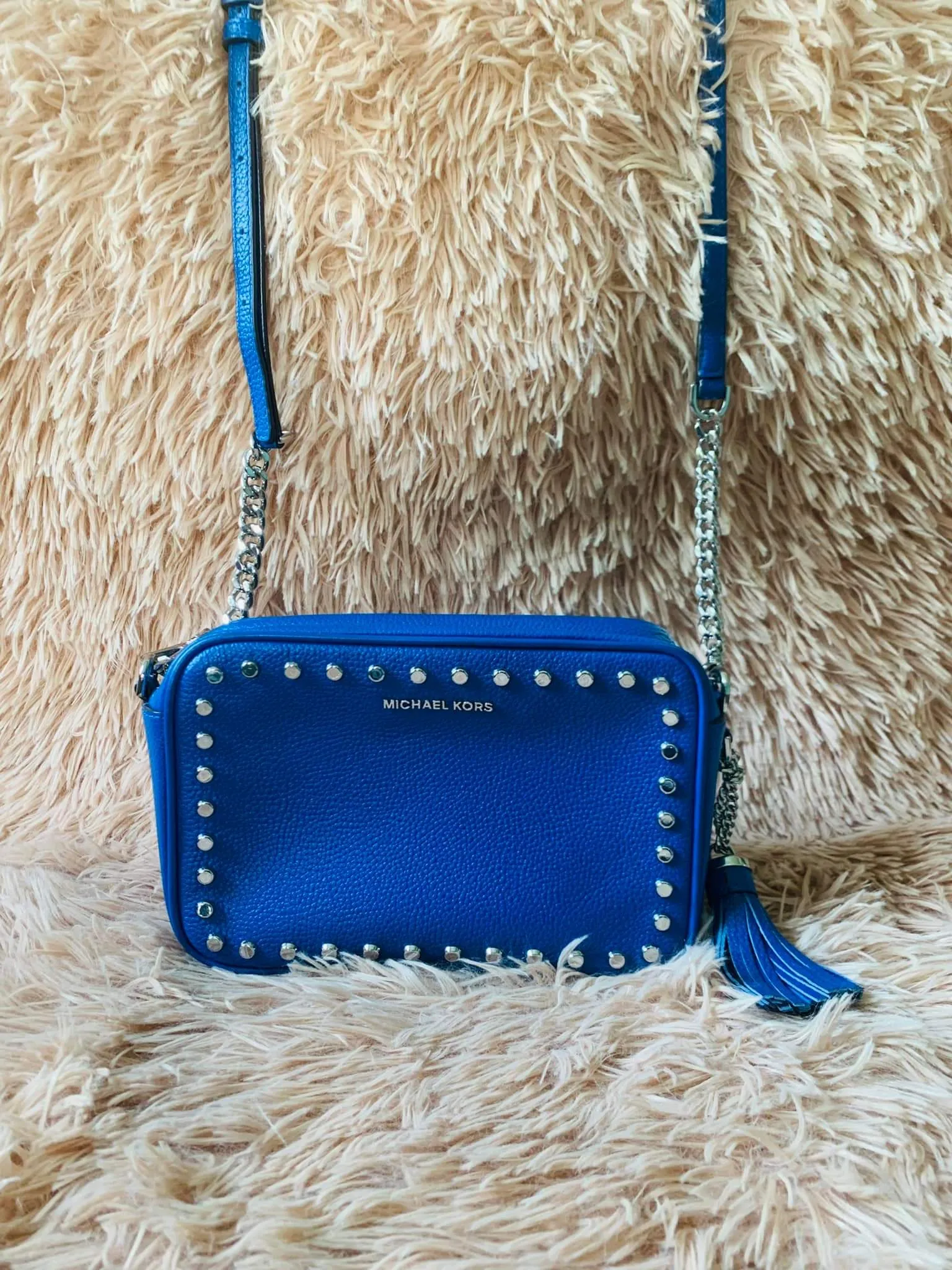 Michael Kors blue camera bag | Lazada PH