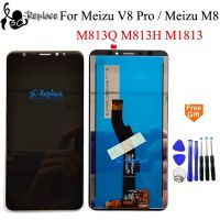 Black/White 5.7 inch For Meizu V8 Pro M813Q / Meizu M8 Global M813H M1813 LCD Display Touch Screen Digitizer Assembly Free Tools