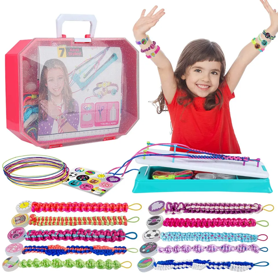 Friendship Bracelet Kit, Bracelet Making Kit, Crafts For Girls Ages 8-12,  Bracelet Maker, Girls Toys Age 7 8 9 10 11 Years Old, Best Gift For