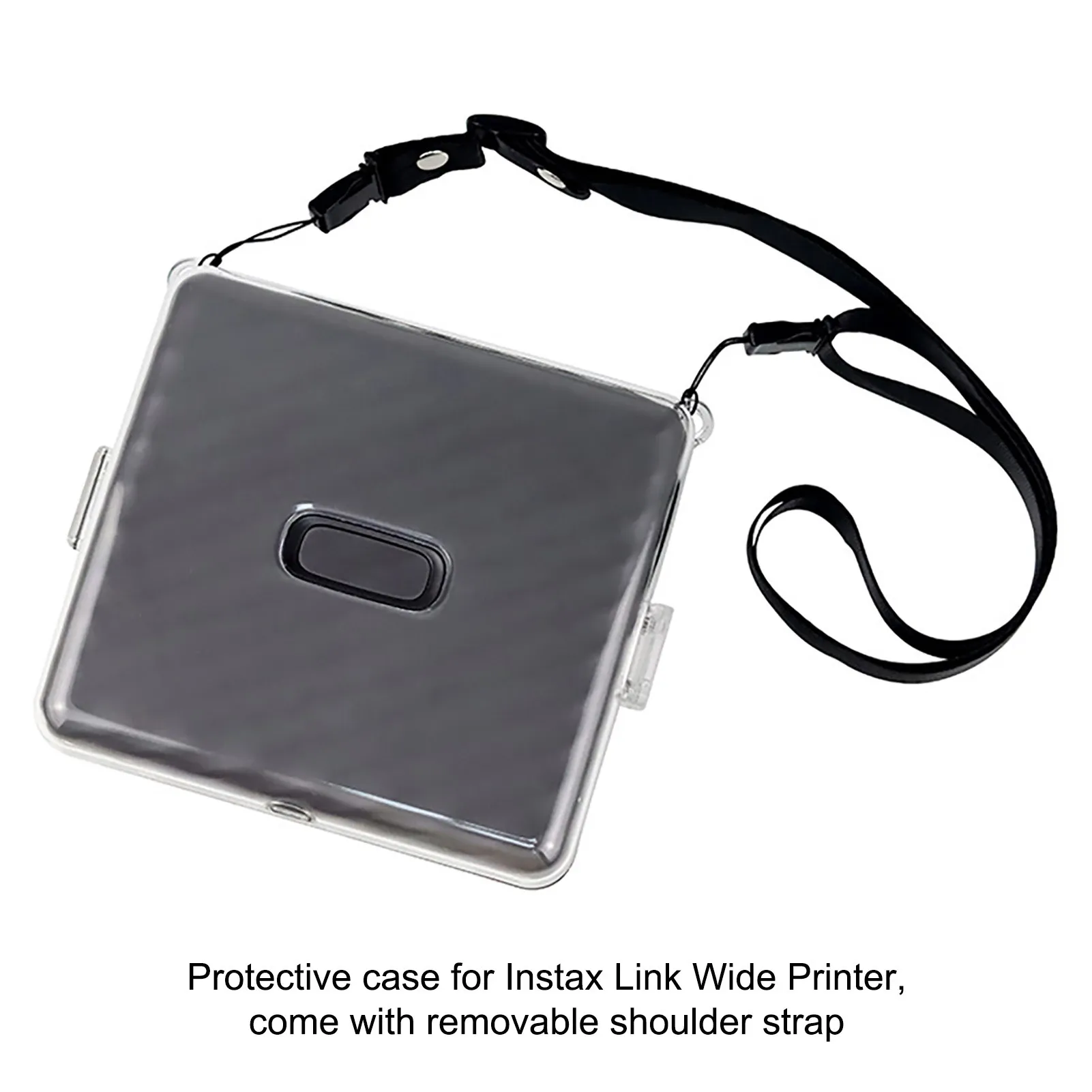 Crystal Transparent Hard Case For Instax Mini Link 2 Printer Protective  Cover Case Bag with Shoulder Strap