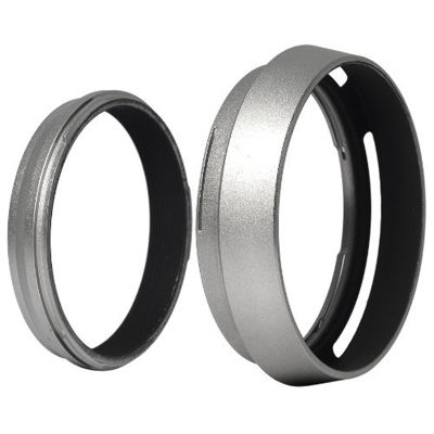 Filter Adapter Ring + Aluminum metal Lens Hood for Fujifilm Fuji FinePix X100 Replace LH-X100 LF91