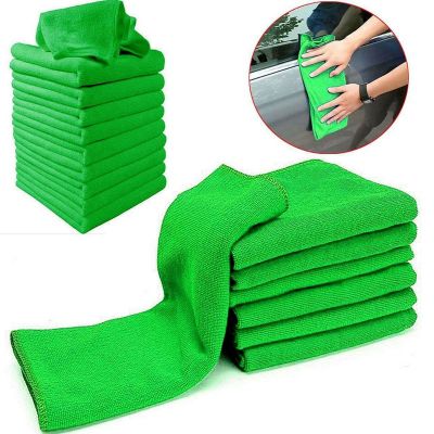 【CW】 10Pcs Car Cleaning Microfibre Detailing Soft Cloths Microfiber Tools