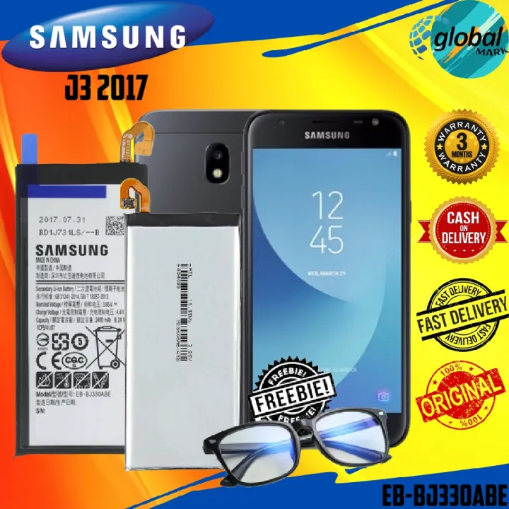 Samsung Galaxy J3 17 Battery Model Eb Bj330abe Capacity 2400mah W Free Anti Radiation Glasses Lazada Ph