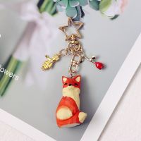 [HOT] Hand Carved Diy Little Prince Fox Keychain Cute Rose Airpods Pendant For Car Bag Keyring Personality Key Chains Charms Jewelry