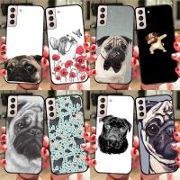 Pug Dog Case For Samsung Galaxy S23 Ultra Note 20 10 S9 S10 Plus S20 S21 FE S22 Ultra Phone Cover Electrical Safety