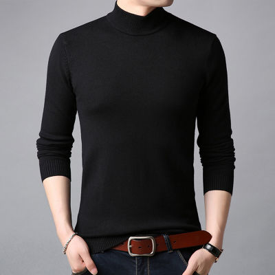 Liseaven Men Cashmere Sweaters Full Sleeve Pull Homme Solid Color Pullover Sweater Mens Tops