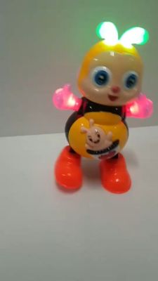 [ สินค้ามาใหม่ Gift ] ผึ้งเต้น มีเสียงมีไฟ ตาขยับขึ้นลงได้ [ ของเล่นเสริมทักษะ Kids Toy ].