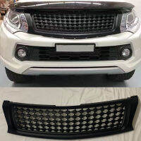 หม้อน้ำ Grills Racing Grille ABS กันชนหน้าหน้ากากตาข่ายสำหรับ Mitsubishi Triton L200 2015 2016 2017 2018รถอุปกรณ์เสริมอัตโนมัติ