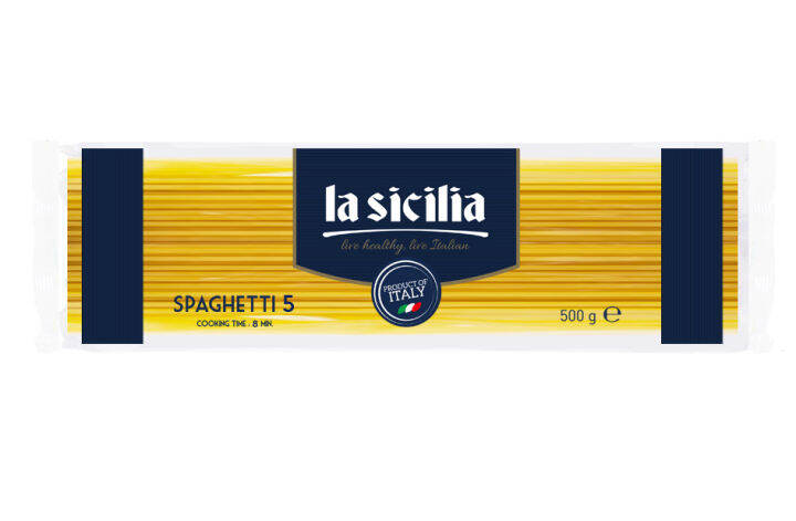 Nhập khẩu Ý] Mì sợi dài Spaghetti Pasta La Sicilia 500g 