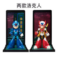 Q version 2 Rockman red blue limited edition hand-made model ornaments