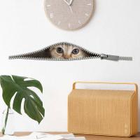 ♘◆ A meter wall sitting room peeping cat wall sticker background wall drawer room decorates a wall stickers from sticky wall stickers