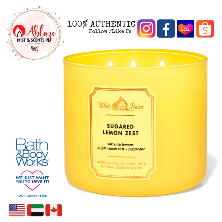SUGARED LEMON ZEST 3Wick Candle Lazada PH
