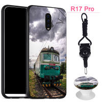 มาใหม่ล่าสุดสำหรับ OPPO R17 Pro เคสโทรศัพท์สำหรับ OPPO เคสซิลิโคนนิ่มขาตั้งโทรศัพท์มีลวดลายและเชือกเหมือนกัน